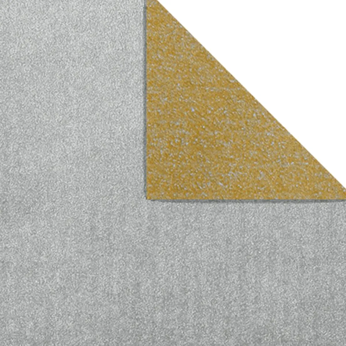 Hot DecoWoerner Geschenkpapier Bicolor Rolle Silber 50 Cm X 50 M gold