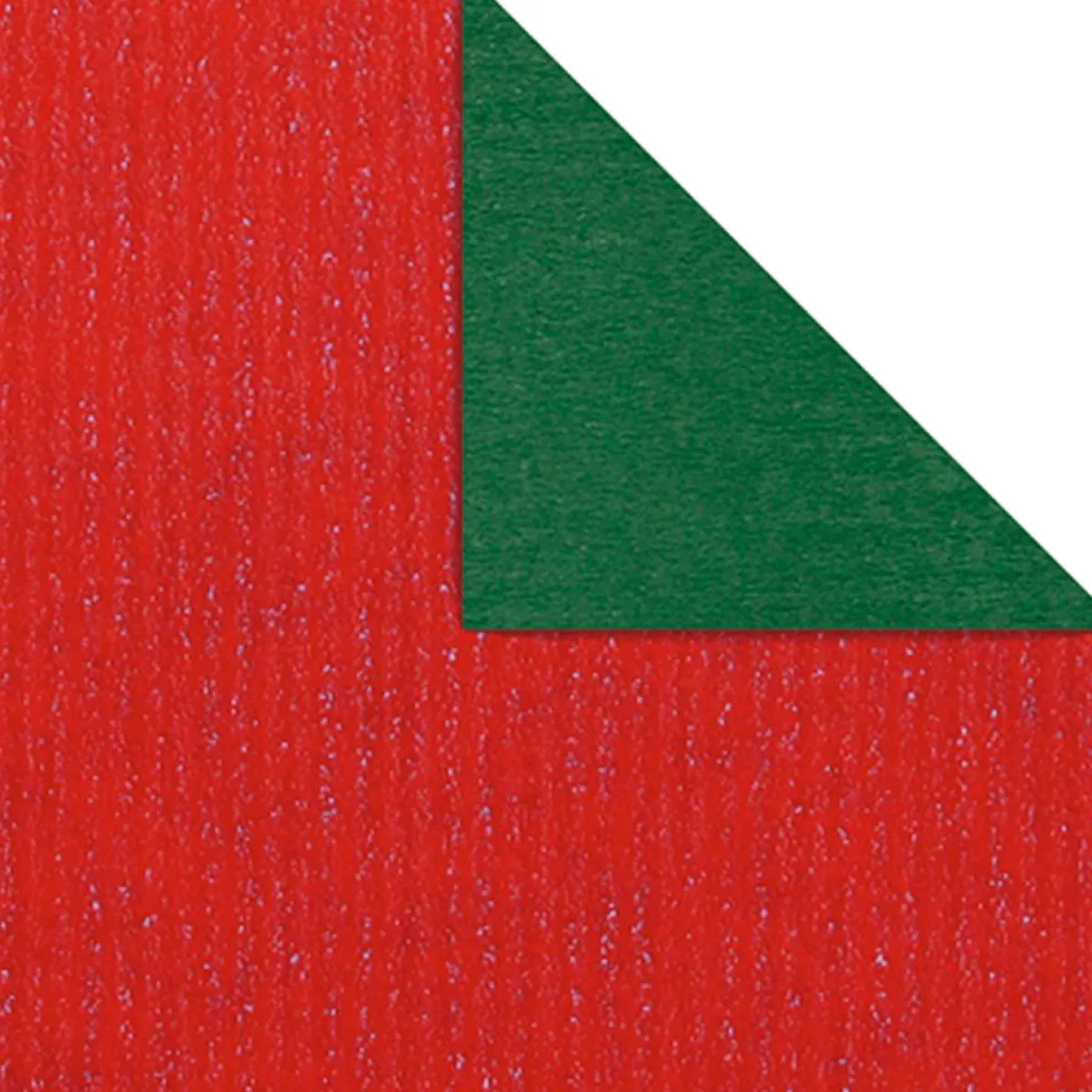 Hot DecoWoerner Geschenkpapier Bicolor Rolle Rot 50 Cm X 50 M grün