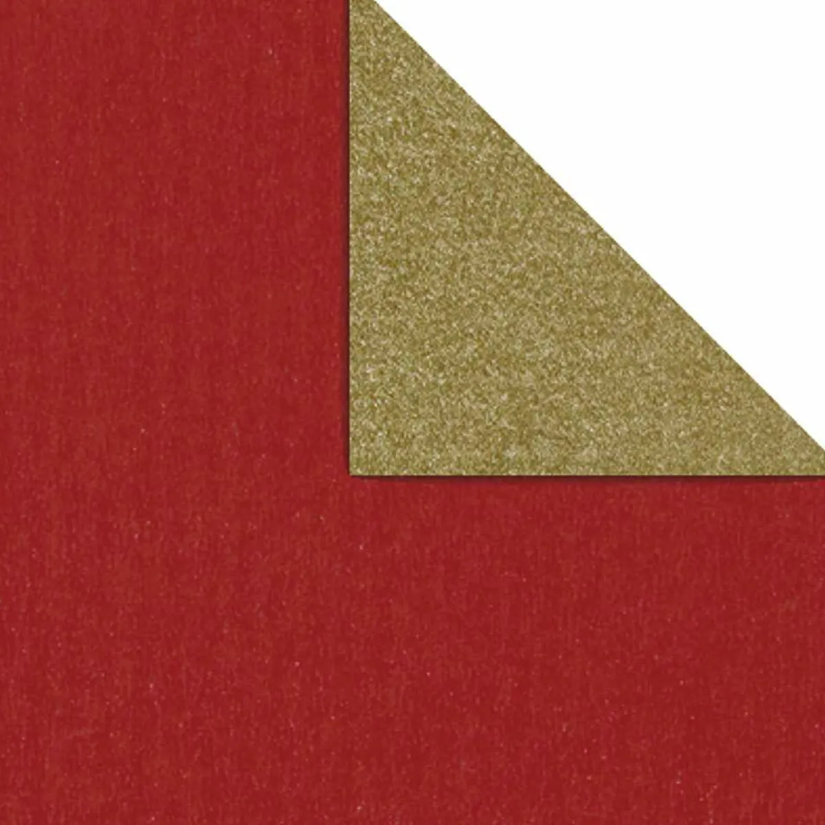 Sale DecoWoerner Geschenkpapier Bicolor Secare Rolle 50 Cm, 250 M, Gold rot