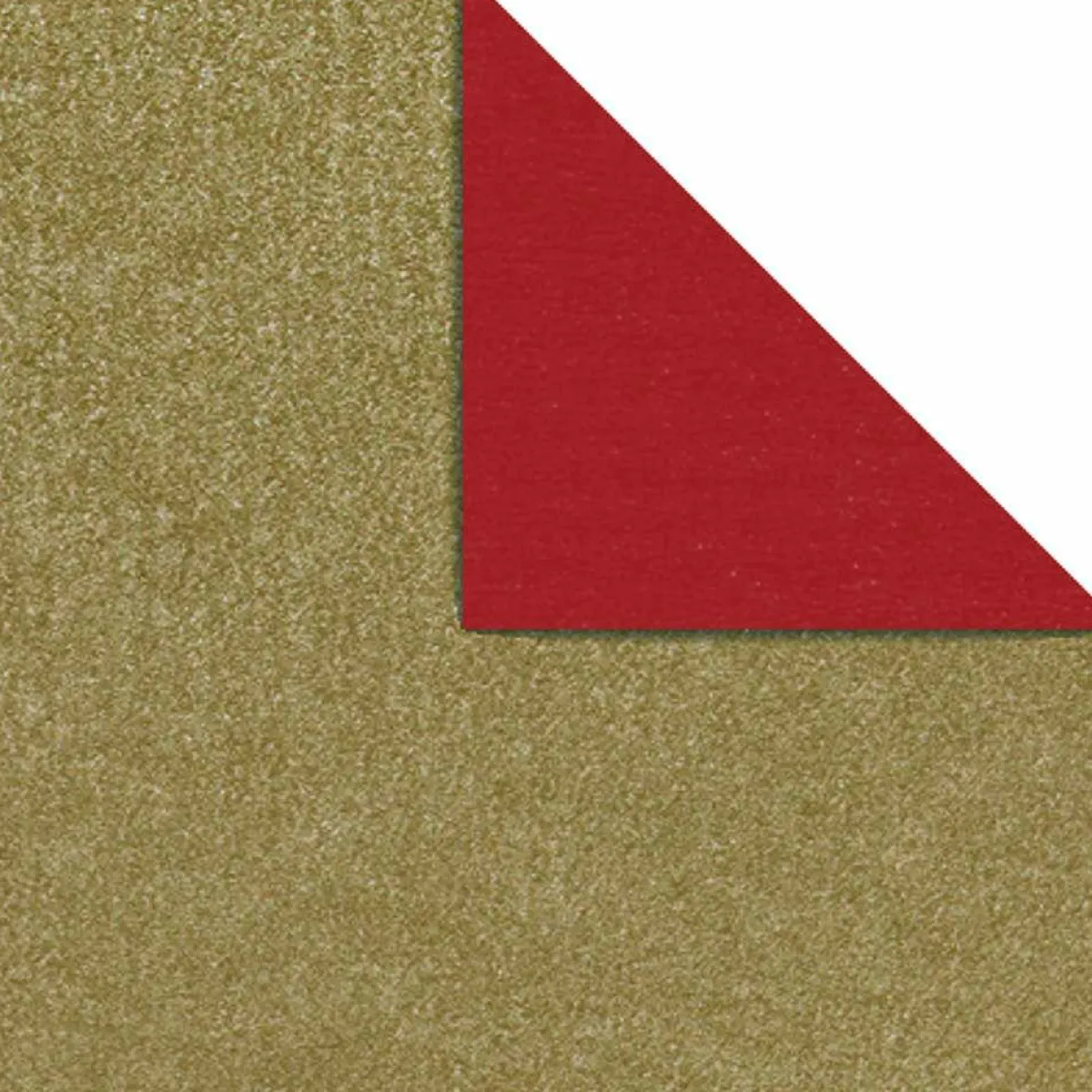 Sale DecoWoerner Geschenkpapier Bicolor Secare Rolle 50 Cm, 250 M, Gold rot