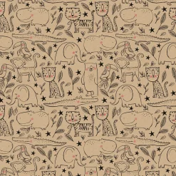 Discount DecoWoerner Geschenkpapier Tiere 70 Cm X 50 M braun