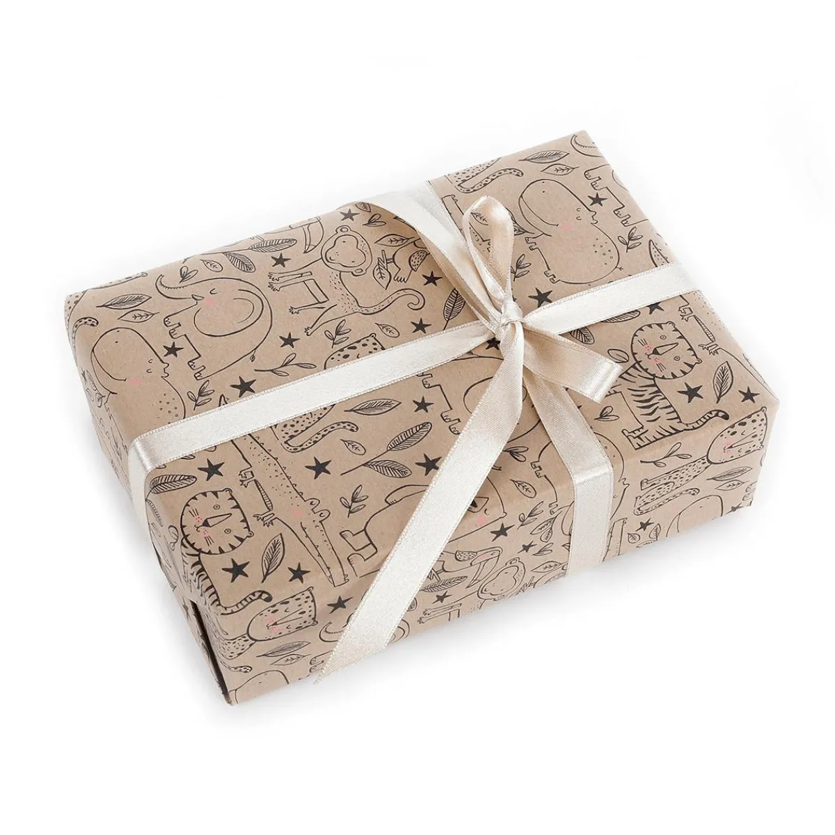 Discount DecoWoerner Geschenkpapier Tiere 70 Cm X 50 M braun