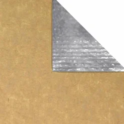 Clearance DecoWoerner Geschenkpapier-Rolle Kraftpapier Secare Rolle 70 Cm, 50 M, -metallic silber
