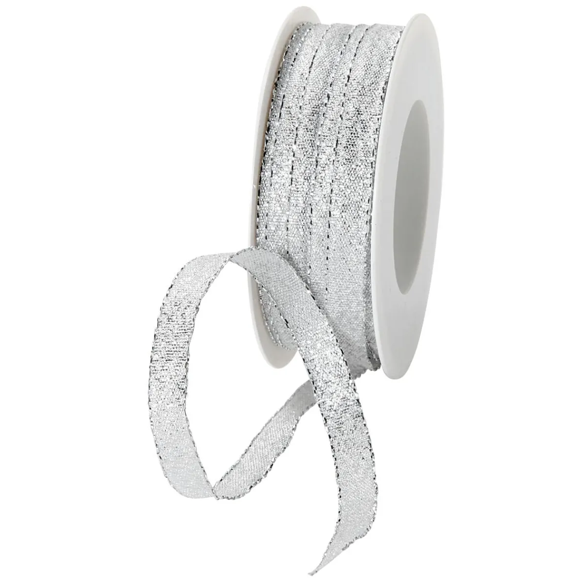 Online DecoWoerner Geschenk-Stoffband "Glamour" 10 Mm X 20 M silber