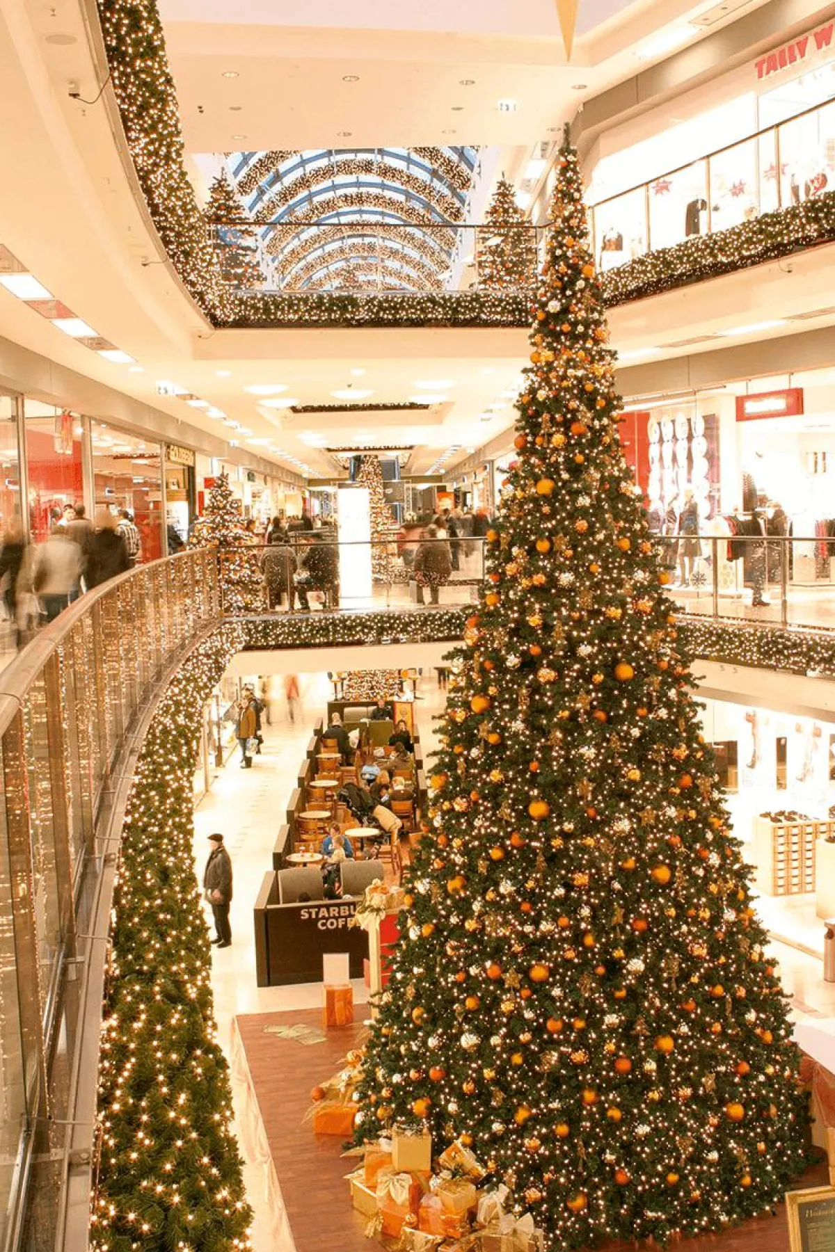 Online DecoWoerner Gigant Baum Mit LED Warm, Innen, 440 Cm grün