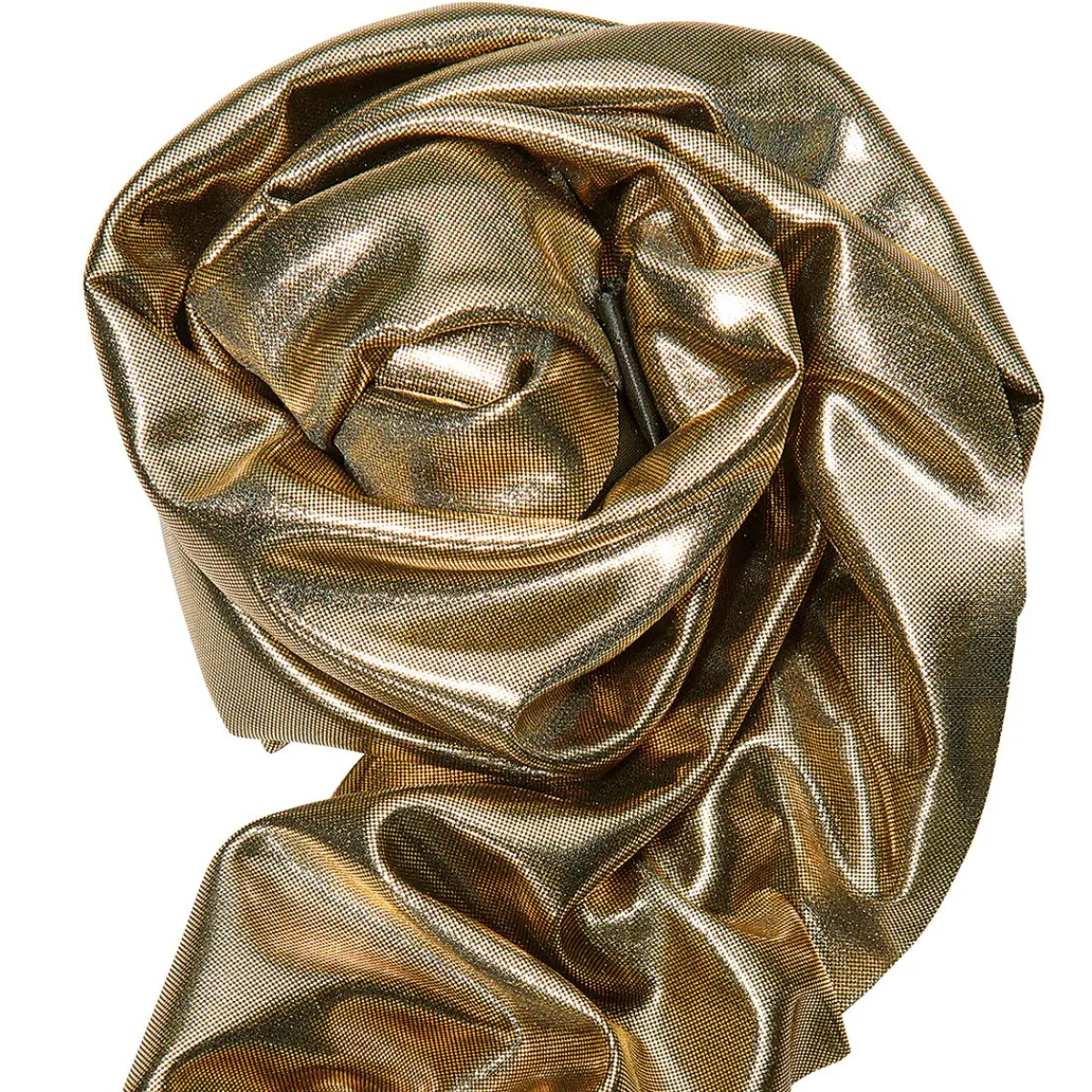 Sale DecoWoerner Glanzstoff Folienjersey 110 Cm Breit gold