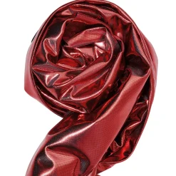 Clearance DecoWoerner Glanzstoff Folienjersey , 110 Cm Breit rot
