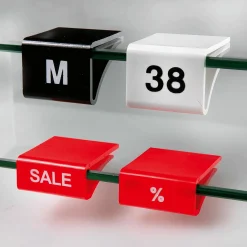 Outlet DecoWoerner Glasbodenaufstecker, '%' rot