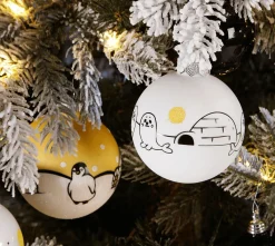 Discount DecoWoerner Glas-Weihnachtskugel 