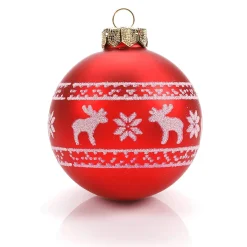Discount DecoWoerner Glas-Weihnachtskugel 