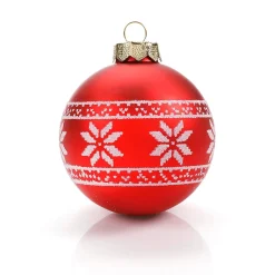 Discount DecoWoerner Glas-Weihnachtskugel 