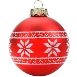 Discount DecoWoerner Glas-Weihnachtskugel 