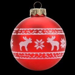 Discount DecoWoerner Glas-Weihnachtskugel 