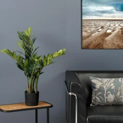 New DecoWoerner Glücksfeder Zamioculcas Kunstpflanze Im Topf 70 Cm grün