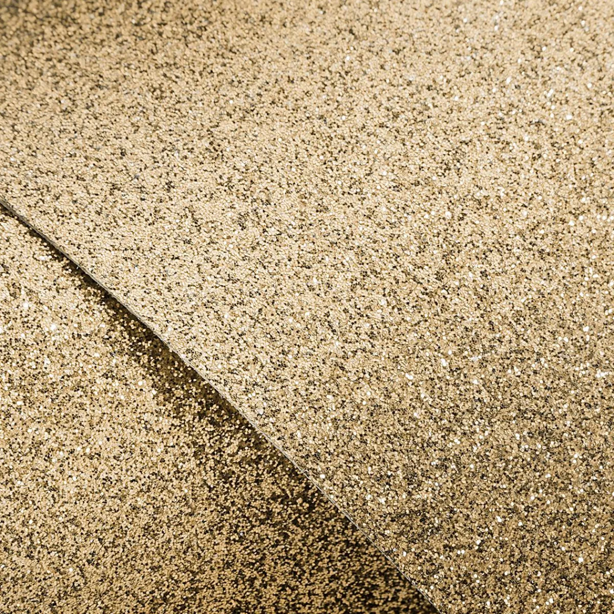 Outlet DecoWoerner Glitzer-Folie Selbstklebend Champagner 50 Cm X 5 M Rolle gold