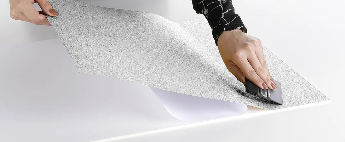 Outlet DecoWoerner Glitzer-Folie Selbstklebend Irisierend 50 Cm X 5 M Rolle weiß