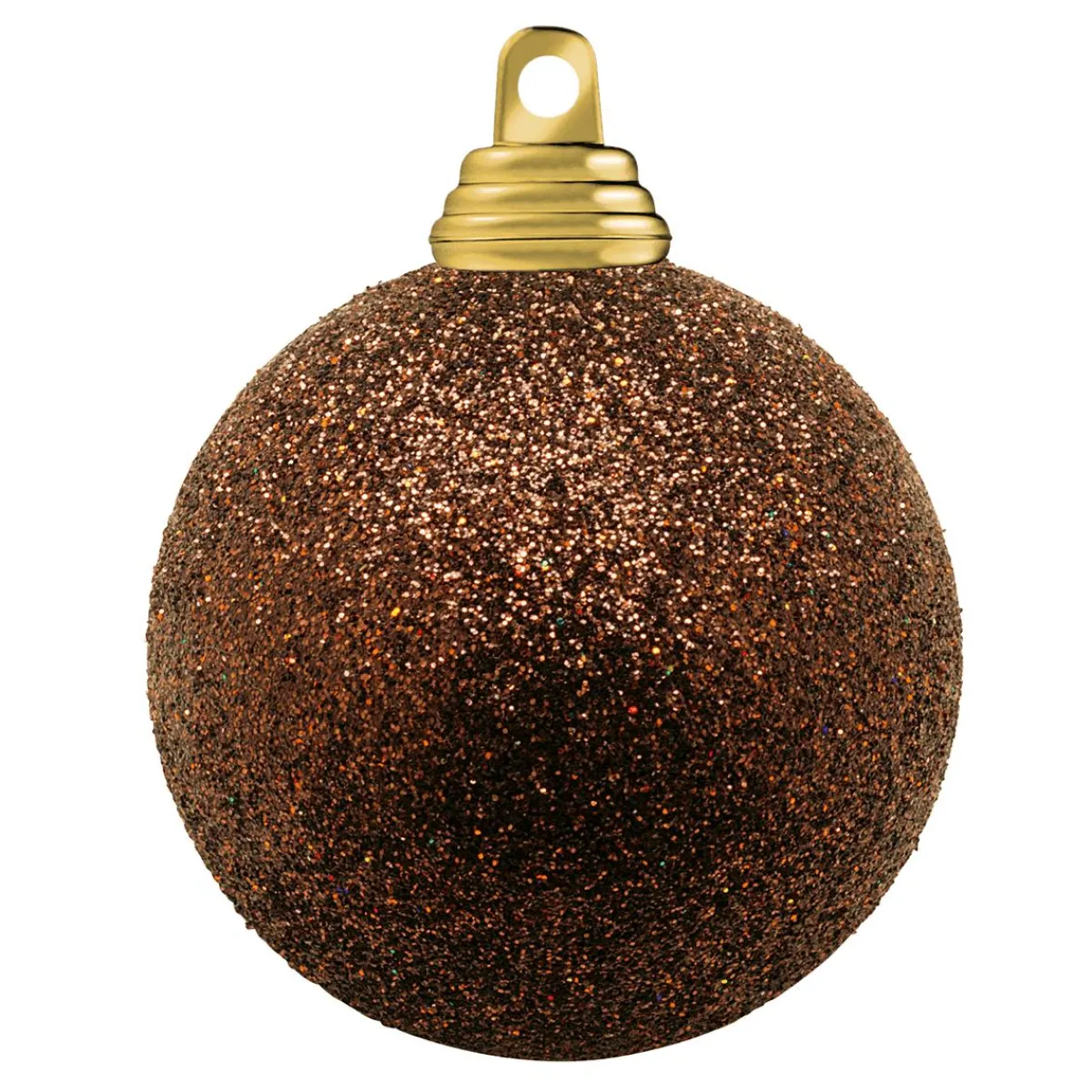 Discount DecoWoerner Glitzer-Weihnachtskugeln In Mokka Aus Kunststoff braun