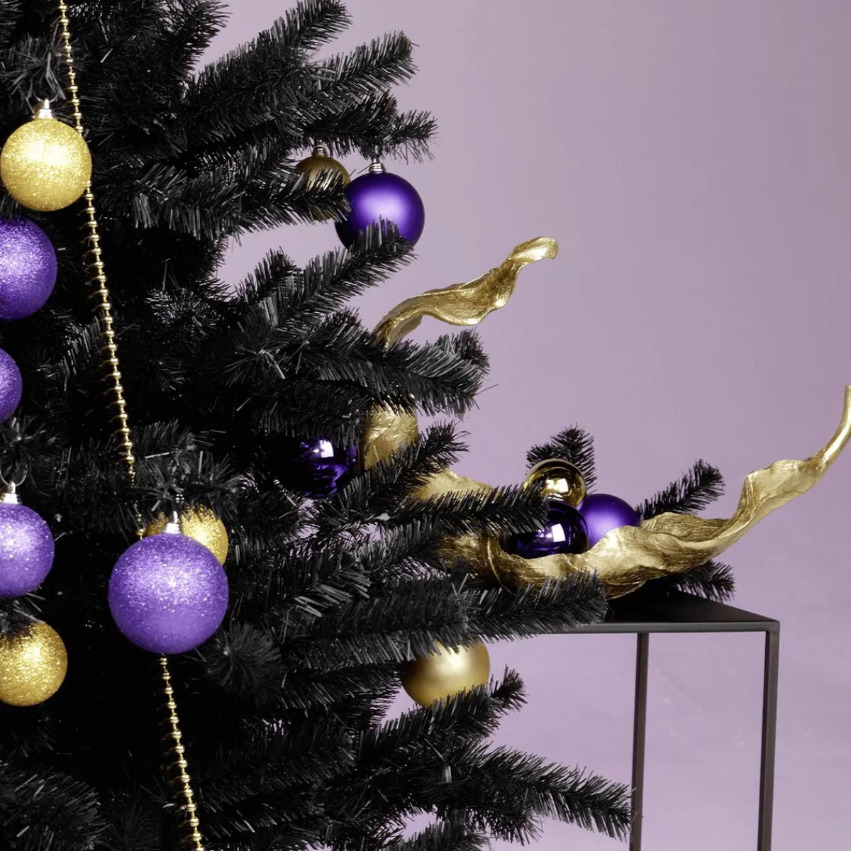 Outlet DecoWoerner Glitzer-Weihnachtskugeln In Lila Aus Kunststoff, 6 Cm Ø – 6 Stück violett