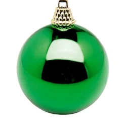 Clearance DecoWoerner Glänzende, e Weihnachtskugeln Aus Kunststoff, 6 Cm Ø – 24 Stück grün