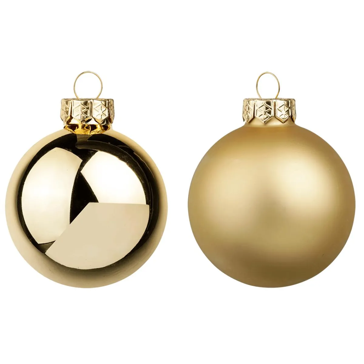 DecoWoerner ene Weihnachtskugeln Aus Glas 6 Cm Ø – 24 Stück gold