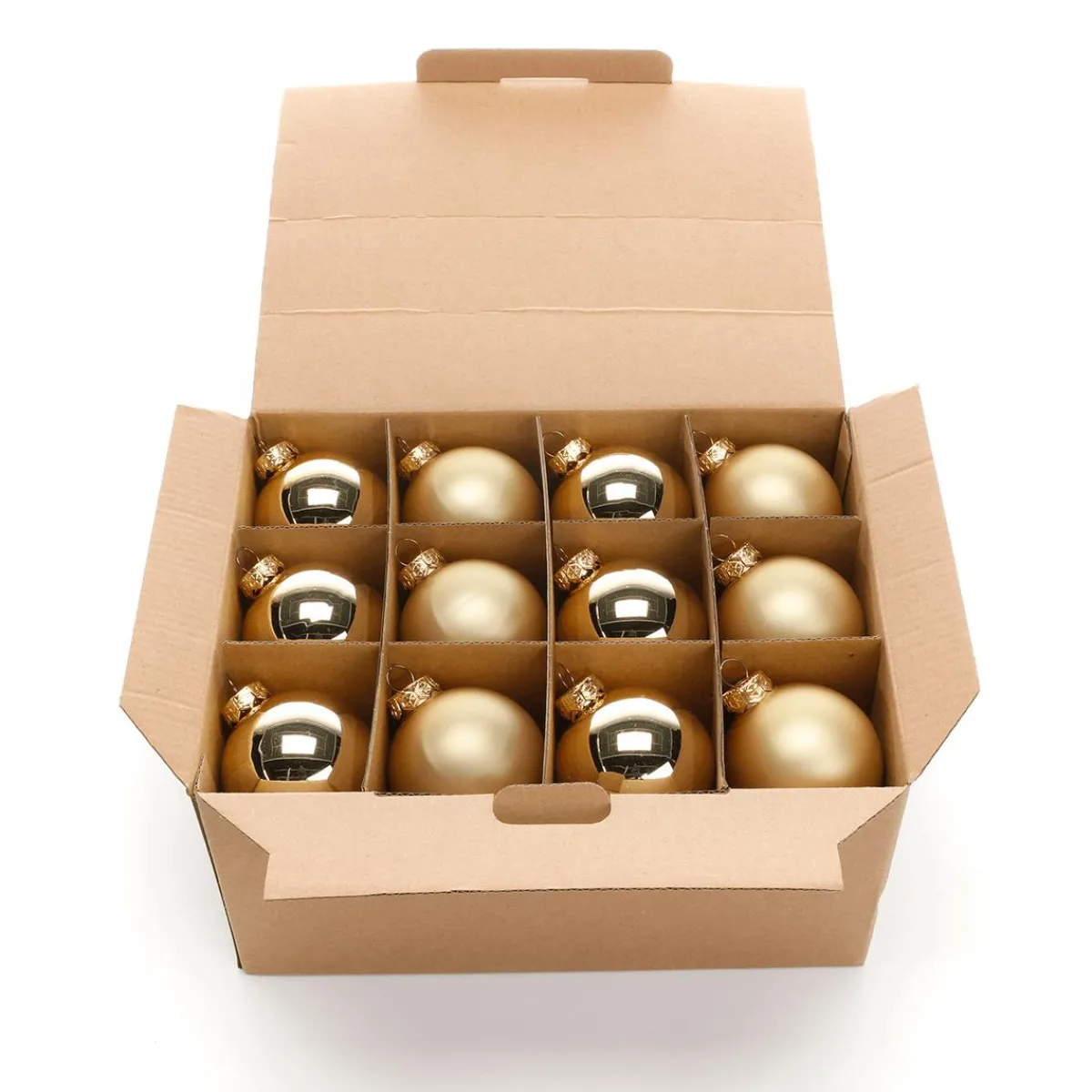 DecoWoerner ene Weihnachtskugeln Aus Glas 6 Cm Ø – 24 Stück gold