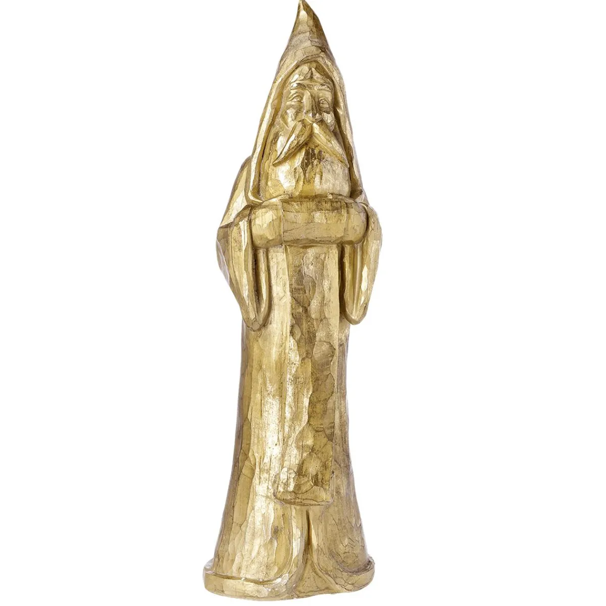 Sale DecoWoerner ener Weihnachtsmann In Holzoptik 95 Cm gold