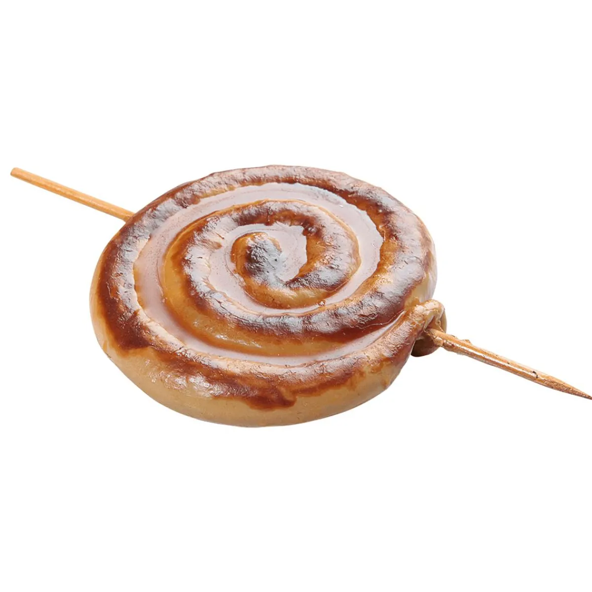 DecoWoerner Grillschnecke Lebensmittel-Attrappe 8 Cm Ø braun