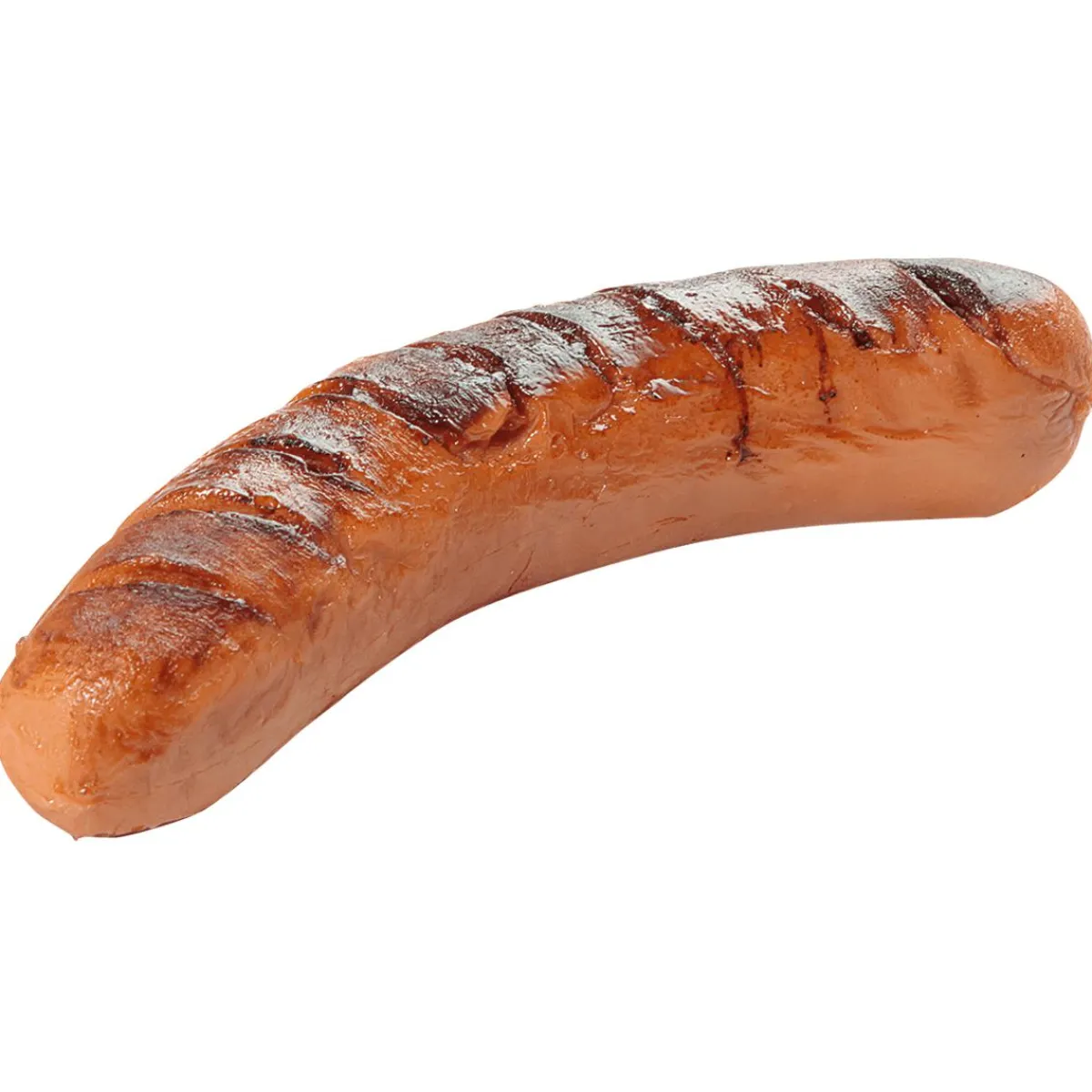 New DecoWoerner Grillwurst Rot Lebensmittel-Attrappe 14 Cm braun