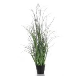 Best DecoWoerner es Künstliches Zier-Gras Im Topf 110 Cm grün