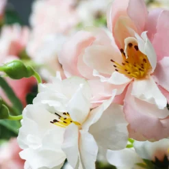 Online DecoWoerner Großer Künstlicher Wildrosen-Baum Weiß - Rosè, 210 Cm rosa