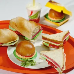 Outlet DecoWoerner Hamburger Lebensmittel-Attrappe 11 Cm Ø braun