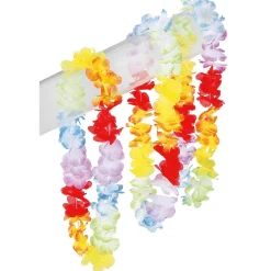 Outlet DecoWoerner Hawaii-Blumenketten, Pack à 3 Stück mehrfarbig