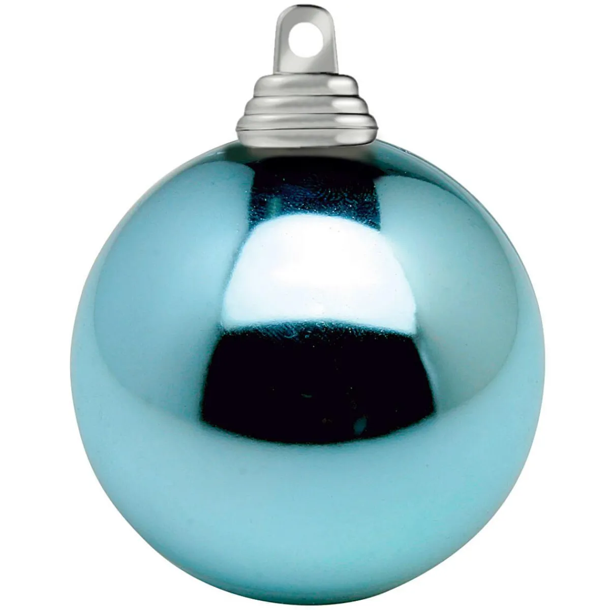 Outlet DecoWoerner Helle, Glänzende Weihnachtskugeln Aus Schwer Entflammbarem Kunststoff, 6 Cm Ø – 24 Stück blau