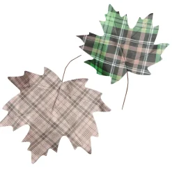 DecoWoerner Herbstblätter 40/45 Cm, 2 Stück braun