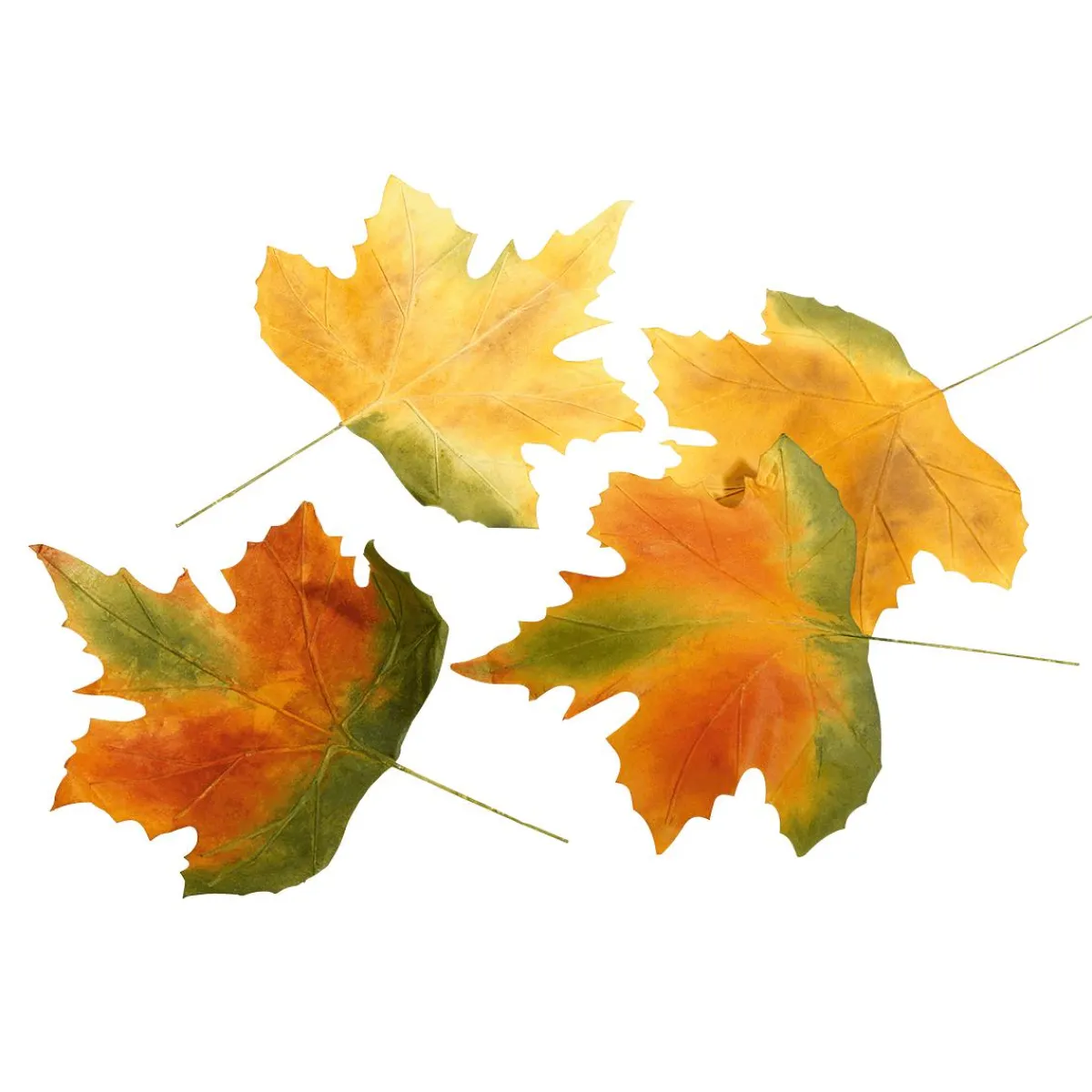 Hot DecoWoerner Herbstliche Kunstblätter 50 Cm, 4 Stück mehrfarbig