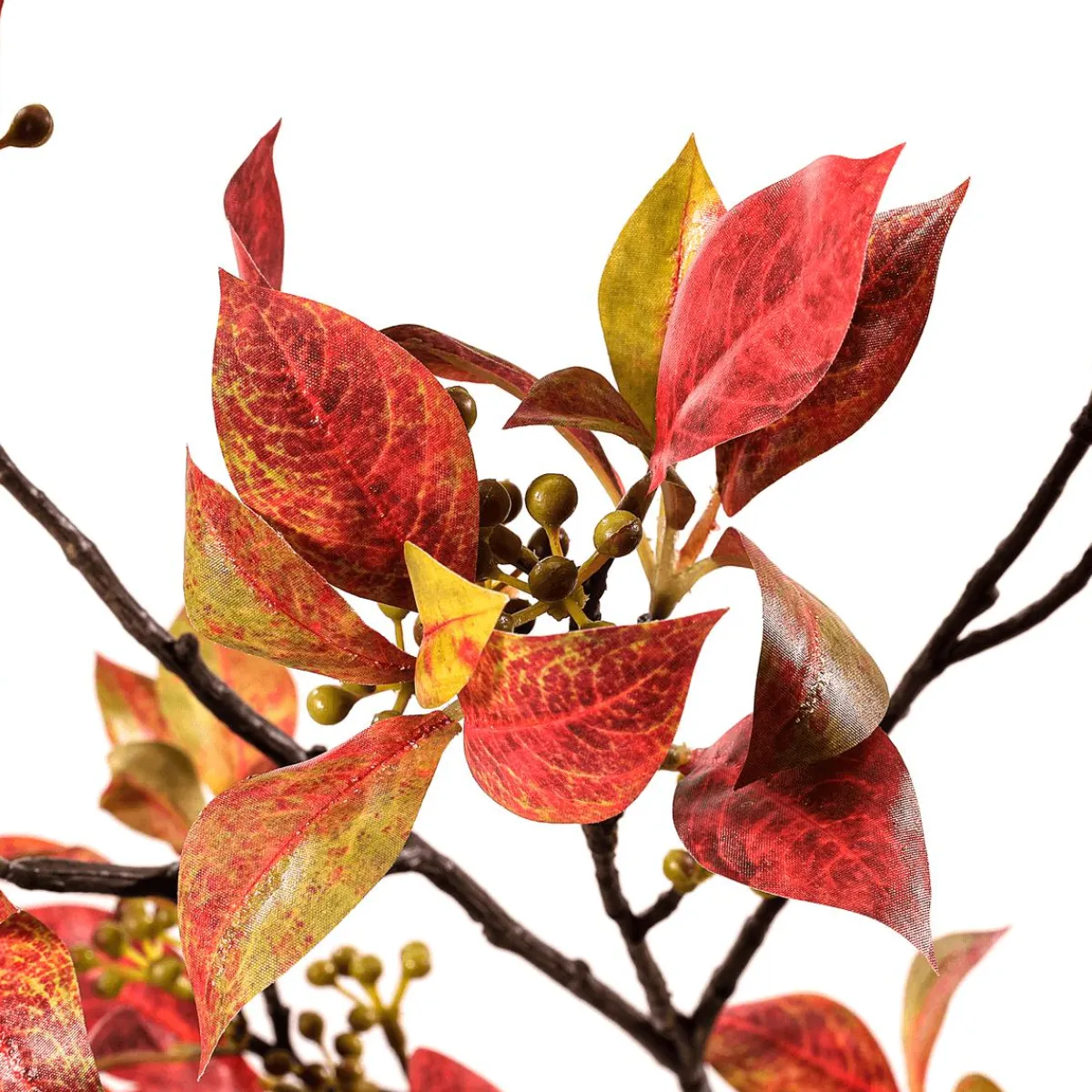 Best DecoWoerner Herbstlicher Laubzweig Mit Beeren 114 Cm braun