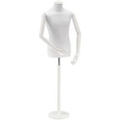 Hot DecoWoerner Herren-Schneiderbüste, Büste 76 Cm, / weiß