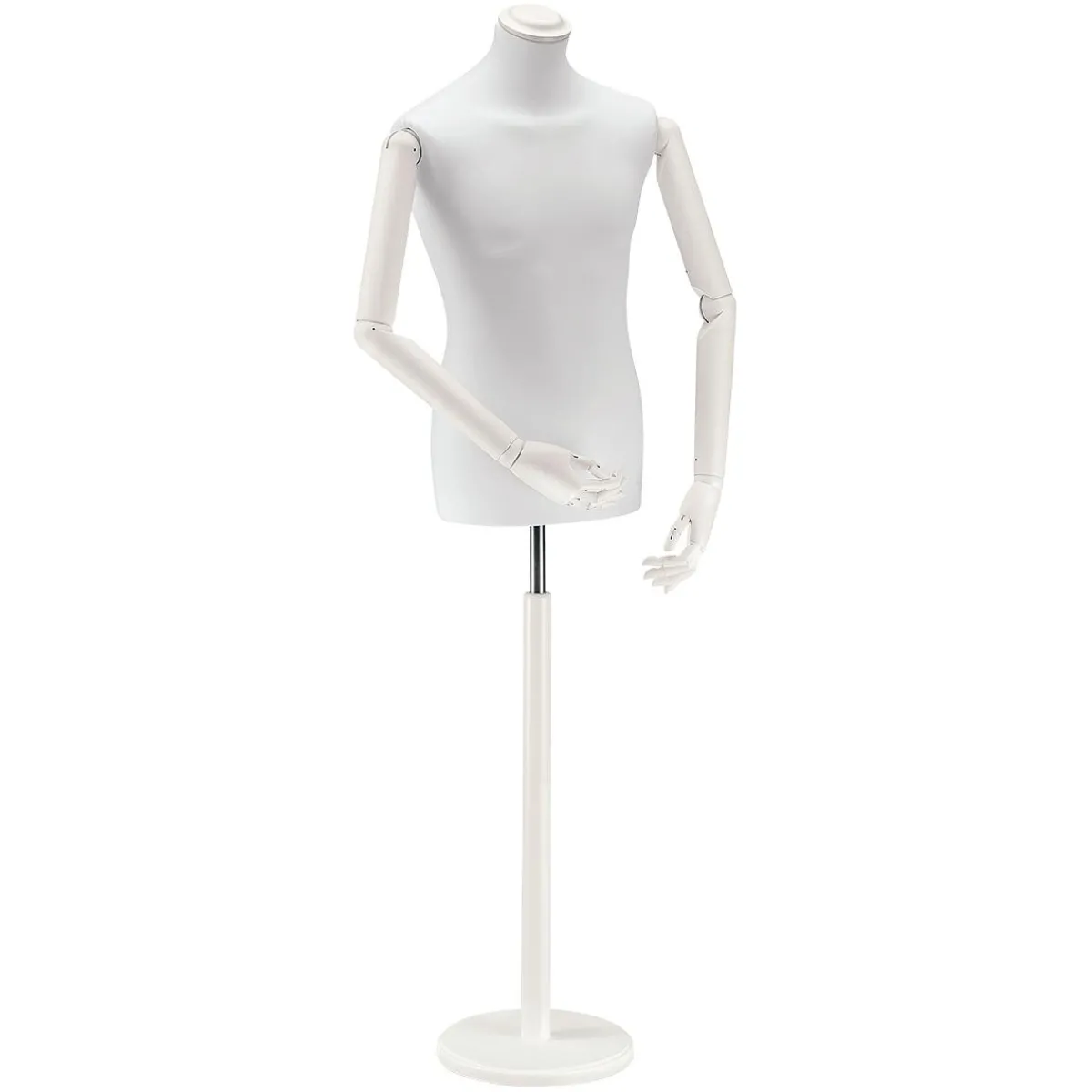 Hot DecoWoerner Herren-Schneiderbüste, Büste 76 Cm, / weiß