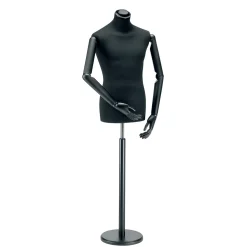 Clearance DecoWoerner Herren-Schneiderbüste, Büste 76 Cm, / schwarz