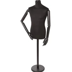 Clearance DecoWoerner Herren-Schneiderbüste, Büste 76 Cm, / schwarz