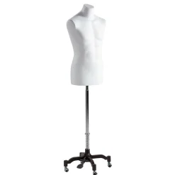 DecoWoerner Herren-Styroportorso 78 Cm weiß