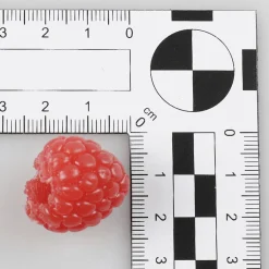 New DecoWoerner Himbeeren Lebensmittel-Attrappe, 12 Stück rot