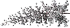 New DecoWoerner Hängender, Künstlicher Weihnachtsbaum Kiefer Mit Beeisten Nadeln Und LED 300 Cm weiß