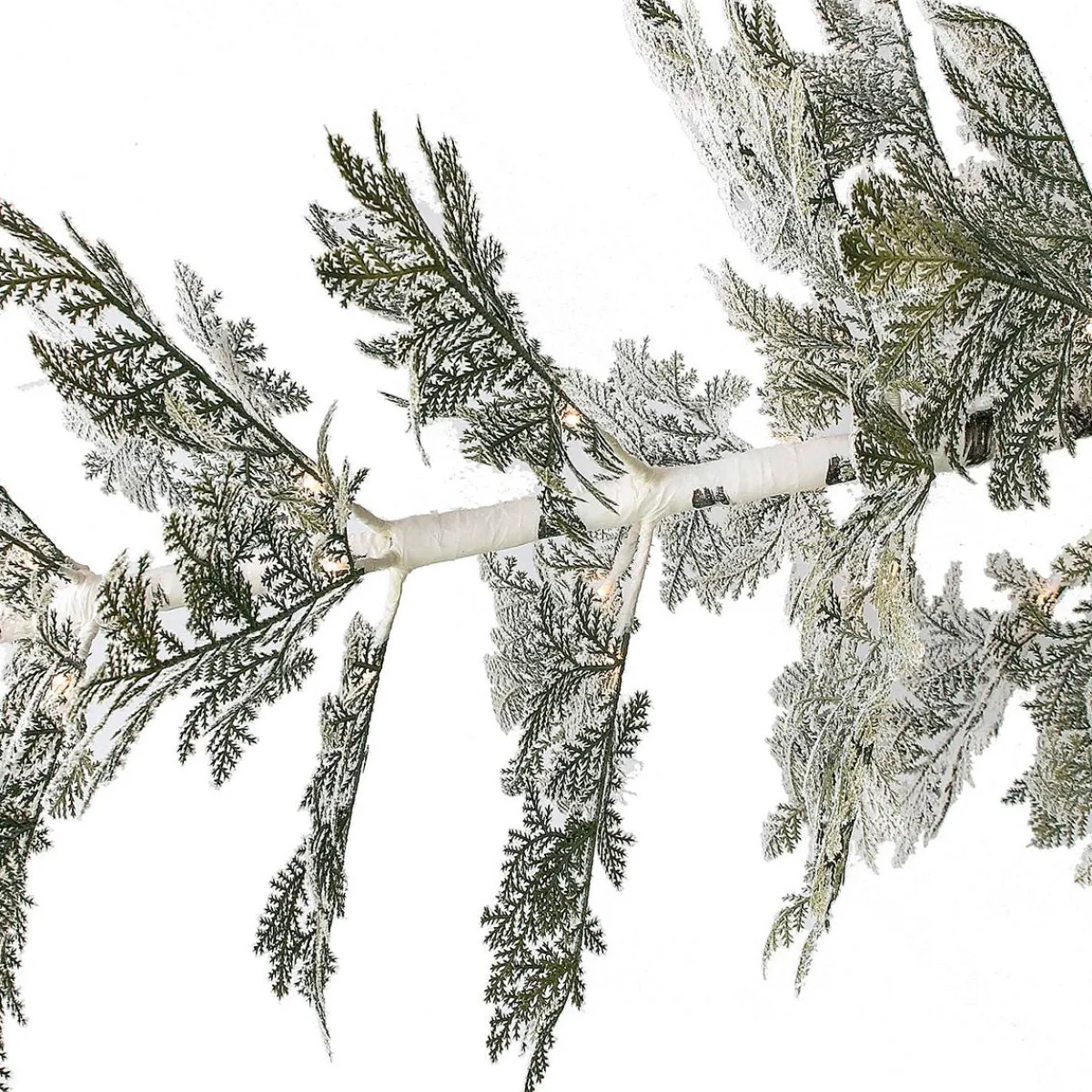 Clearance DecoWoerner Hängender, Künstlicher Weihnachtsbaum Zeder Mit Beeisten Nadeln 400 Cm weiß