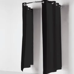Outlet DecoWoerner Hänge-Umkleidekabine Rund Chrom silber