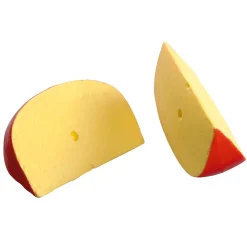 New DecoWoerner Holländer Käse Lebensmittel-Attrappe gelb