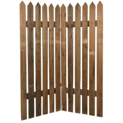 Outlet DecoWoerner Holz Lattenzaun Paravent 120x150 Cm Naturholz