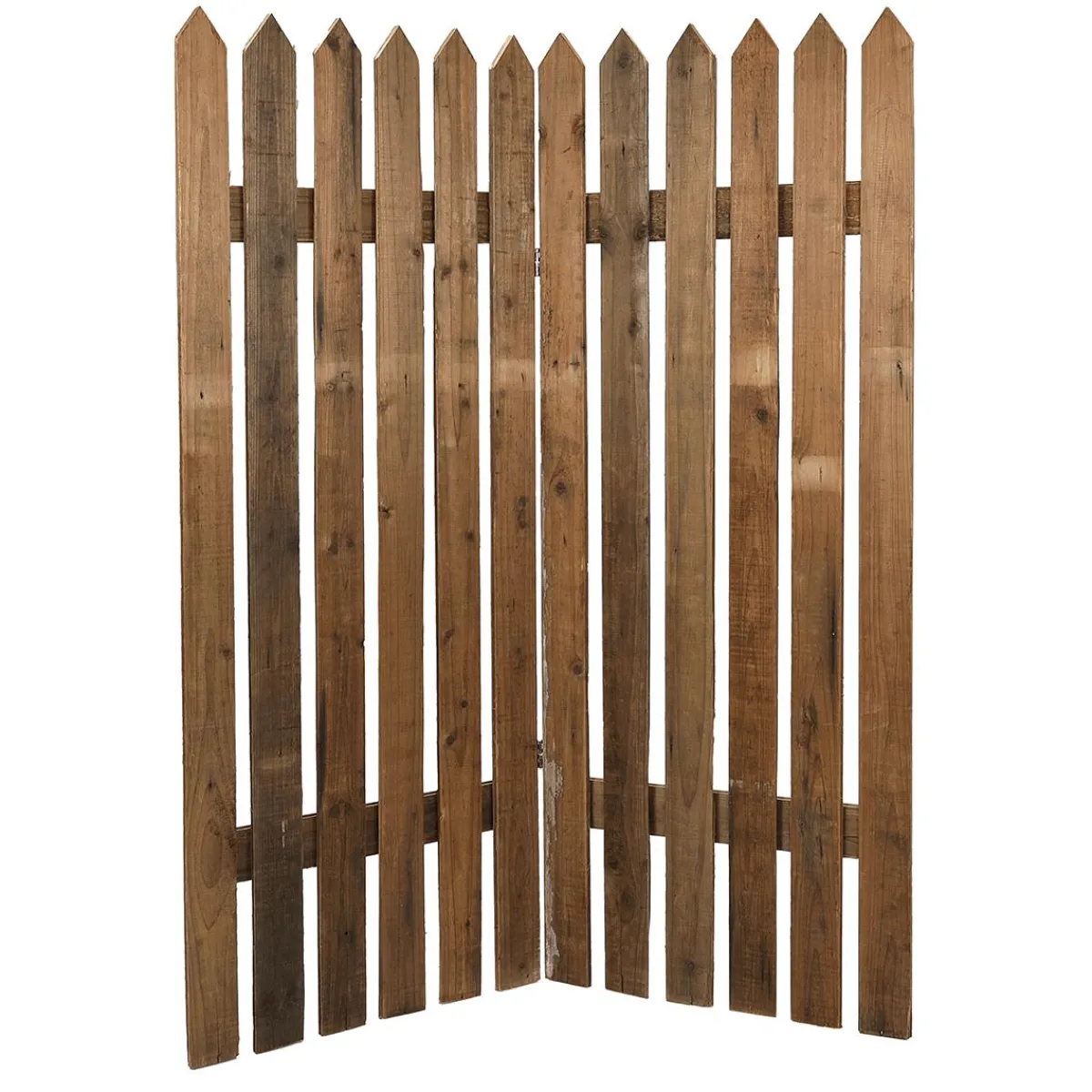 Outlet DecoWoerner Holz Lattenzaun Paravent 120x150 Cm Naturholz
