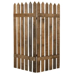 Outlet DecoWoerner Holz Lattenzaun Paravent 120x150 Cm Naturholz