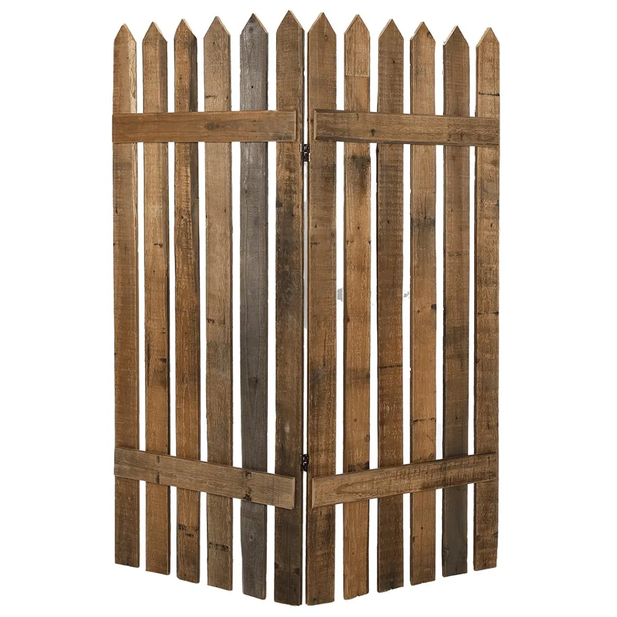 Outlet DecoWoerner Holz Lattenzaun Paravent 120x150 Cm Naturholz